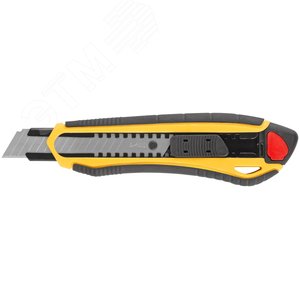 Нож технический 18 мм усиленный прорезиненный, 2-х сторонняя автофиксация, 30 шт. в шоу-боксе - фото 2