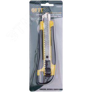 Нож технический 18 мм усиленный прорезиненный, лезвие 15 сегментов - фото 3