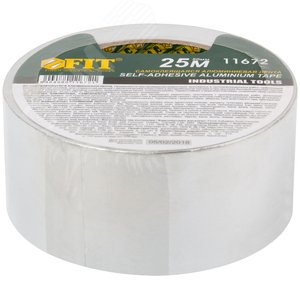 Лента алюминиевая клейкая, 50 мм х 25 м - фото 2