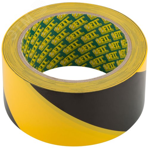 Лента разметочная черно-желтая 50ммх25м - фото 1