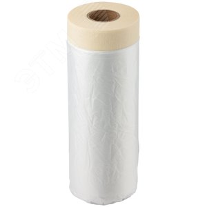 Пленка укрывная, с клейкой лентой, 10мкм, 2400 мм х 15 м - фото 1