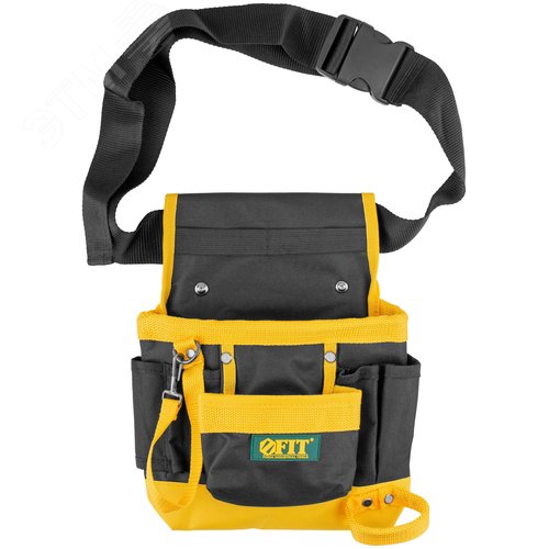 Пояс для инструмента одинарный, полиэстер, 7 отделений, 2 петли для инструмента - фото 1