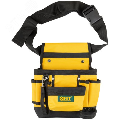 Пояс для инструмента одинарный, полиэстер, 9 отделений, 2 петли для инструмента - фото 1