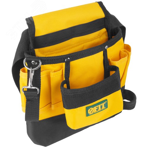 Пояс для инструмента одинарный, полиэстер, 9 отделений, 1 петля для инструмента - фото 2