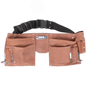 Изображение товара Пояс для инструмента, кожа, 11 отделений, 2 петли для инструмента (шт)