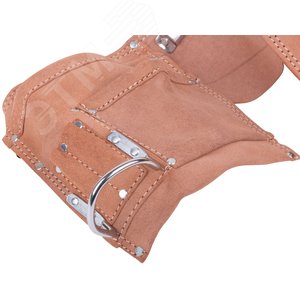 Пояс для инструмента, кожа, 11 отделений, 2 петли для инструмента - фото 6