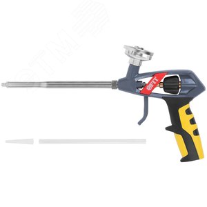 Изображение товара Пистолет для монтажной пены, Профи, усиленный, прорезиненная ручка (шт)