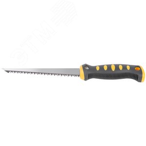 Ножовка ручная для гипсокартона, прорезиненная ручка 150 мм - фото 5