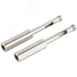 Коронки кольцевые по керамограниту, камню и кафелю алмазные, набор 2 шт, 6х67 мм - фото 5