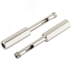 Коронки кольцевые по керамограниту, камню и кафелю алмазные, набор 2 шт, 6х67 мм - фото 6