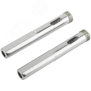 Коронки кольцевые по керамограниту, камню и кафелю алмазные, набор 2 шт, 10х67 мм - фото 5