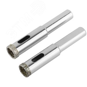 Коронки кольцевые по керамограниту, камню и кафелю алмазные, набор 2 шт, 12х67 мм - фото 2