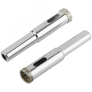 Коронки кольцевые по керамограниту, камню и кафелю алмазные, набор 2 шт, 12х67 мм - фото 6