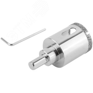 Коронка кольцевая по керамограниту, камню и кафелю алмазная с центровочным сверлом 35х67 мм - фото 5