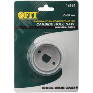 Коронка кольцевая по кафелю карбидная, глубина пропила 25 мм, 51 мм - фото 3