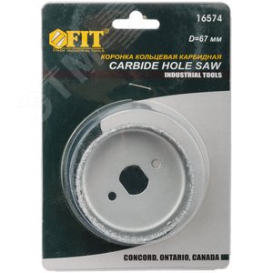 Коронка кольцевая по кафелю карбидная, глубина пропила 25 мм, 67 мм - фото 3