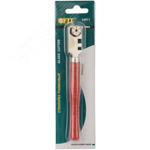 Стеклорез роликовый, 6 роликов, деревянная ручка - фото 3