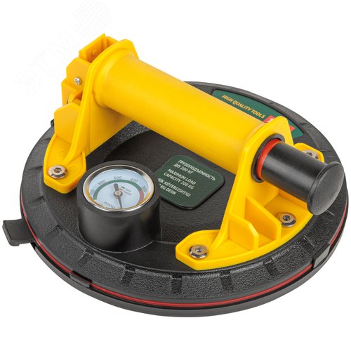 Стеклодомкрат Профи усиленный одинарный, пластиковый корпус, манометр, грузопоъемность 200 кг - фото 1