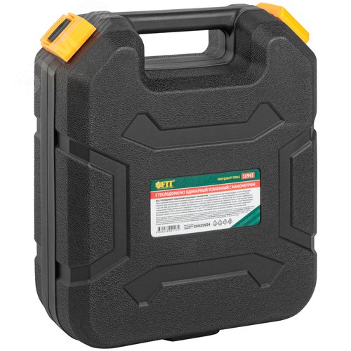 Стеклодомкрат Профи усиленный одинарный, пластиковый корпус, манометр, грузопоъемность 200 кг - фото 3