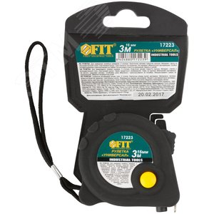 Рулетка прорезиненный корпус ''Универсал'' тройной стопор 3 м x 16 мм - фото 3