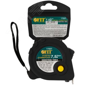 Рулетка прорезиненный корпус ''Универсал'' тройной стопор 7.5 м x 25 мм - фото 3