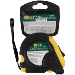 Рулетка прорезинен. корпус, тройной стопор ''Ультра'' 7.5 м x 25 мм - фото 3