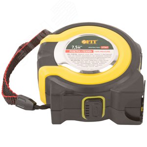 Рулетка прорезиненный корпус, двойной стопор ''Техно'' 7,5 м x 25 мм - фото 5