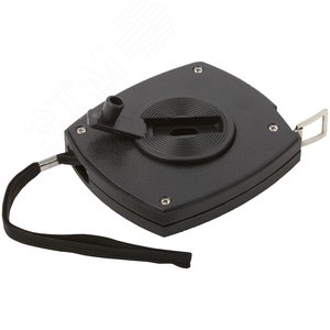 Рулетка, черный закрытый пластиковый корпус, стальная лента 20 м - фото 2