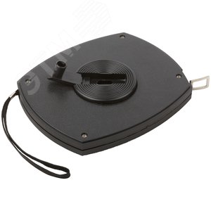 Рулетка, черный закрытый пластиковый корпус, стальная лента 50 м - фото 2