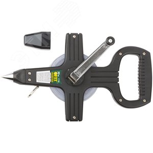 Изображение товара Рулетка землемерная, стальная лента, черный открытый пластиковый корпус 30 м (шт)