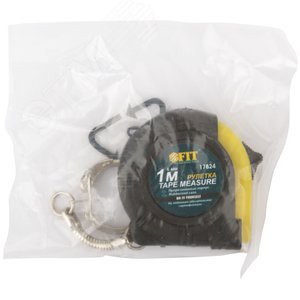 Рулетка-брелок, прорезин.корпус 1 м x 6 мм - фото 3