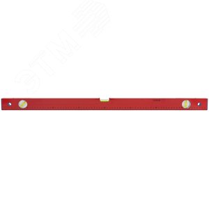 Изображение товара Уровень ''Стандарт'', 3 глазка, красный корпус, фрезерованная рабочая грань, шкала 800 мм (шт)