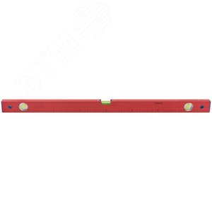 Уровень ''Стандарт'', 3 глазка, красный корпус, фрезерованная рабочая грань, шкала 800 мм - фото 2