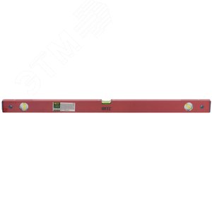 Уровень ''Стандарт'', 3 глазка, красный корпус, фрезерованная рабочая грань, шкала 800 мм - фото 3