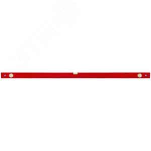 Уровень ''Стандарт'', 3 глазка, красный корпус, фрезерованная рабочая грань, шкала 1200 мм - фото 2