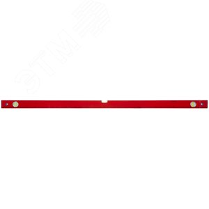 Уровень ''Стандарт'', 3 глазка, красный корпус, фрезерованная рабочая грань, шкала 1200 мм - фото 3