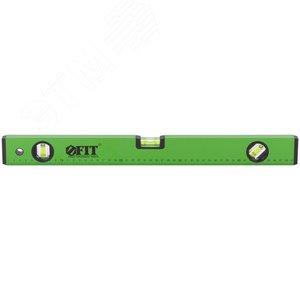 Уровень ''Техно'', 3 глазка, зеленый корпус, фрезерованная рабочая грань, шкала 500 мм - фото 5