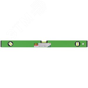 Уровень ''Техно'', 3 глазка, зеленый корпус, фрезерованная рабочая грань, шкала 600 мм - фото 3