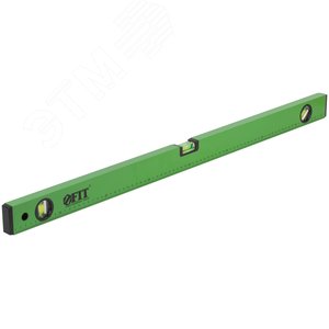 Уровень ''Техно'', 3 глазка, зеленый корпус, фрезерованная рабочая грань, шкала 800 мм - фото 2