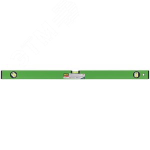 Уровень ''Техно'', 3 глазка, зеленый корпус, фрезерованная рабочая грань, шкала 800 мм - фото 3