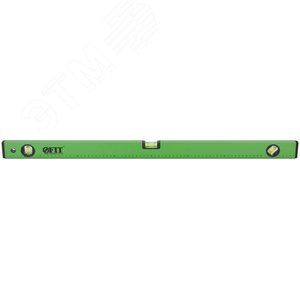 Уровень ''Техно'', 3 глазка, зеленый корпус, фрезерованная рабочая грань, шкала 800 мм - фото 5