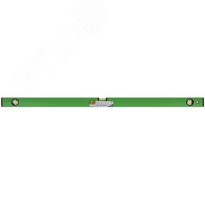 Уровень ''Техно'', 3 глазка, зеленый корпус, фрезерованная рабочая грань, шкала 1000 мм - фото 3