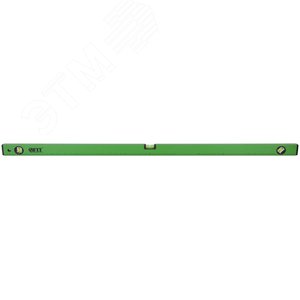 Уровень ''Техно'', 3 глазка, зеленый корпус, фрезерованная рабочая грань, шкала 1200 мм - фото 5