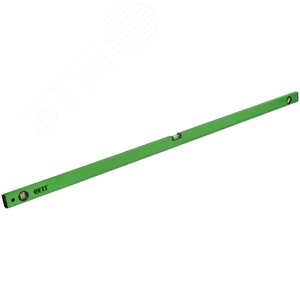 Уровень ''Техно'', 3 глазка, зеленый корпус, фрезерованная рабочая грань, шкала 1500 мм - фото 2
