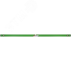 Уровень ''Техно'', 3 глазка, зеленый корпус, фрезерованная рабочая грань, шкала 1500 мм - фото 3