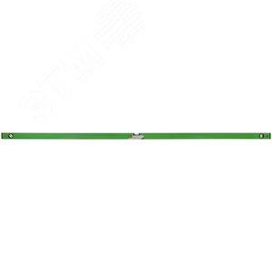 Уровень ''Техно'', 3 глазка, зеленый корпус, фрезерованная рабочая грань, шкала 2000 мм - фото 3