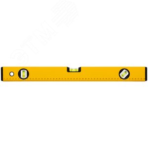 Изображение товара Уровень ''Стайл'', 3 глазка, желтый усиленный корпус, фрезерованная рабочая грань, шкала, Профи 500 мм (шт)