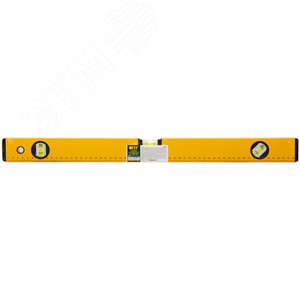 Уровень ''Стайл'', 3 глазка, желтый усиленный корпус, фрезерованная рабочая грань, шкала, Профи 600 мм 18206 FIT - 2