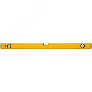Уровень ''Стайл'', 3 глазка, желтый усиленный корпус, фрезерованная рабочая грань, шкала, Профи 800 мм