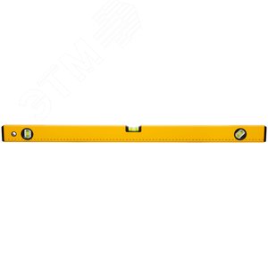 Уровень ''Стайл'', 3 глазка, желтый усиленный корпус, фрезерованная рабочая грань, шкала, Профи 800 мм - фото 3